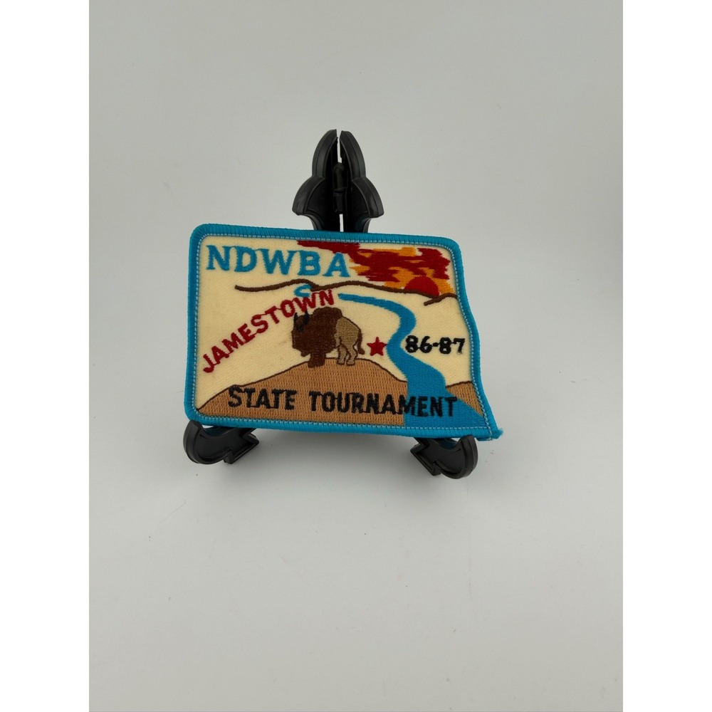 NDWBA Jamestown 86-87 State Tournament Embroidered Patch Buffalo River